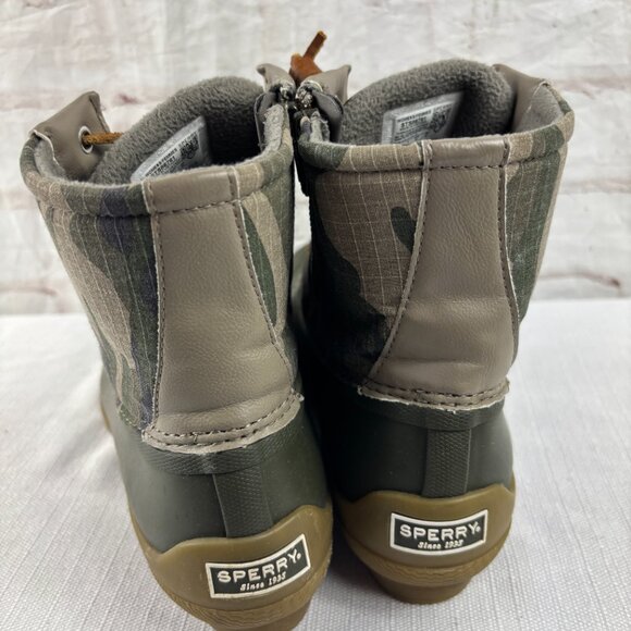 Sperry Women's 9 Brown Camo Syren Gulf Waterproof Rain Duck Boots - Picture 8 of 11